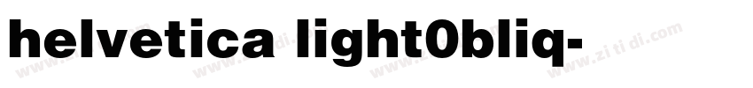 helvetica light0bliq字体转换